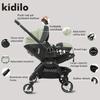 Luxury 3-in-1 Foldable Baby Stroller with Bassinet and Car Seat, Newborn Comfort, Compact and Multifunctional