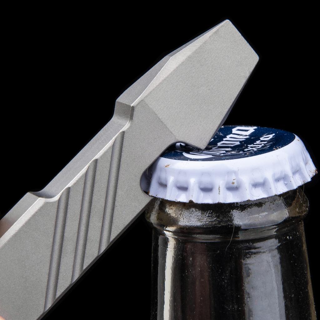 10CM Titanová slitina Multifunkční páčidlo Venkovní kempingový otvírák na lahve Nástroj EDC Kovová páčidlo Nový hřebenový páčidlo
