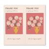 50pcs Flower Thank You Stickers Seal Labels For Gift Or Commodity Decor Stickers Small Business Packaging Sealing Stickers