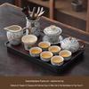 Ru Kiln Blue & White Ceramic 12-Piece Kung Fu Tea Set
