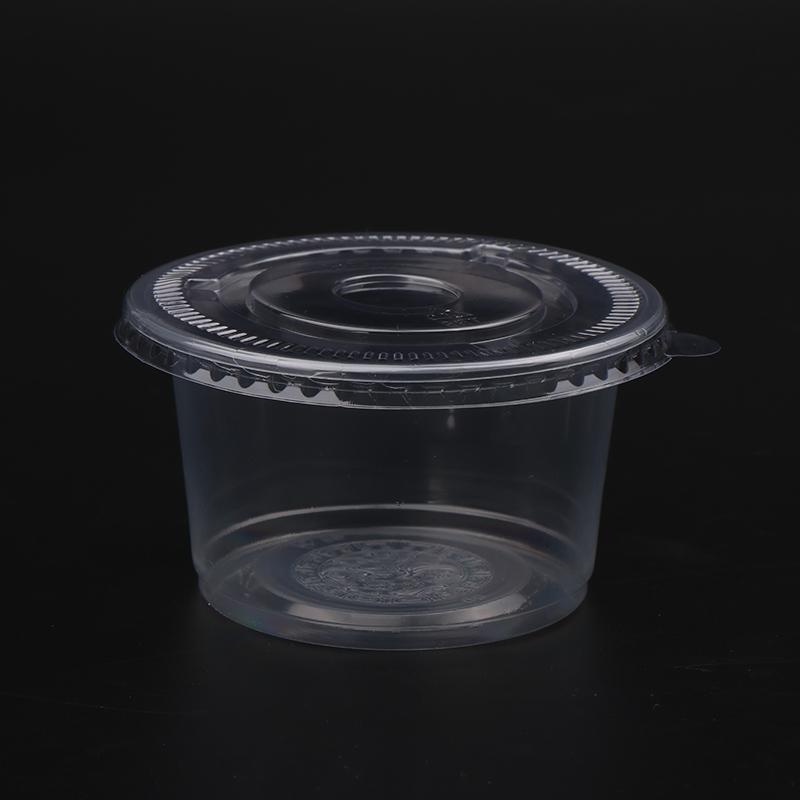 50Pcs 250Ml Disposable Salad Cup Transparent Plastic Dessert Cups Bowls Container With Dome/Flat Lids Ice Cream Dessert Cups