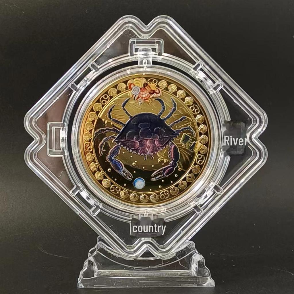 Gold-Plated Scorpio, Gemini, and Libra Zodiac Medallion Set