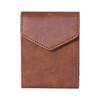 Faux Leather Material Vertical Card Wallet Slim Design Snap Button Closure Faux Leather Wallet Card Storage Pocket