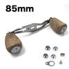 VISPREA Reel Parts Baitcasting Reel Handle 85mm Crank Aluminum Alloy Shimano Daiwa Abu Garcia Custom Parts Replacement YU48 (Silver, 85)