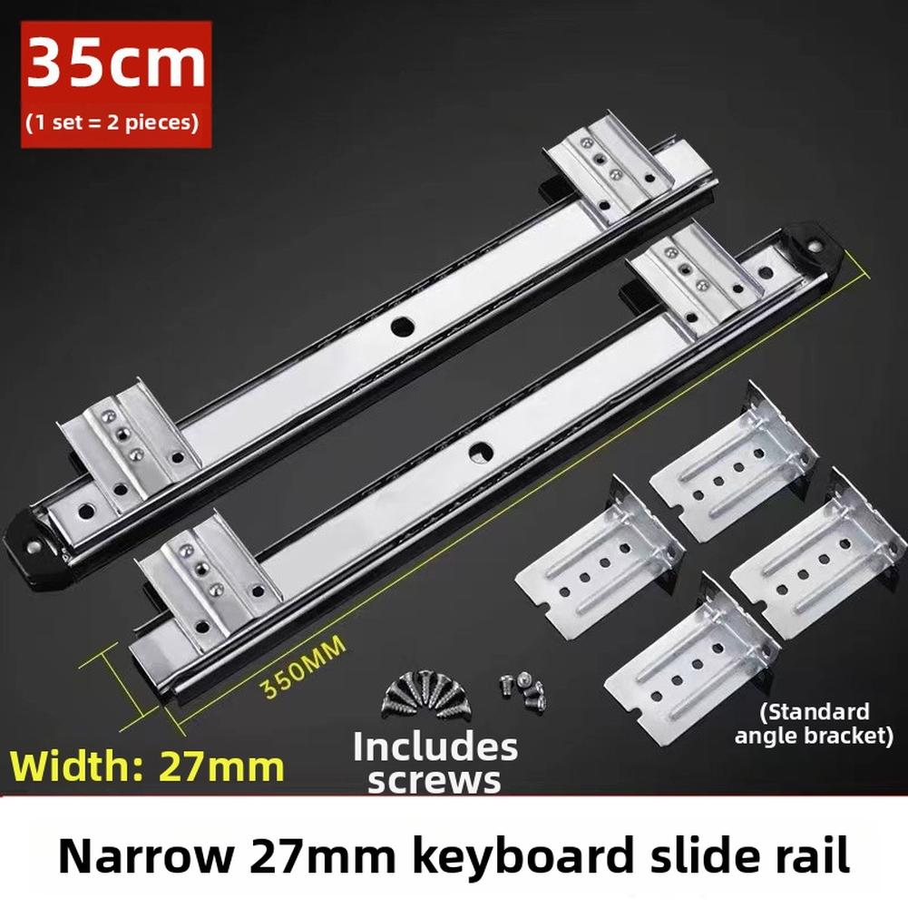 Ball-bearing Mechanism Silent Drawer Slide Three-section Track