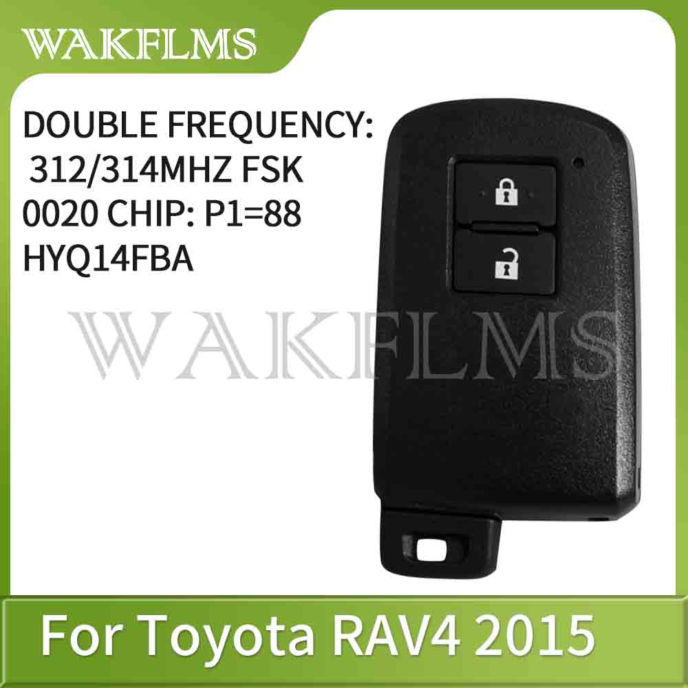 BA7EQ BH1EW For Toyota Auris Yaris Hybrid RAV4 2012-2017 433/434MHz 8A Chip P4=88 0011 0010 0020 Keyless Proximity Smart Car Key