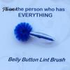 Navel Cleaning Tool Belly Button Brush, Soft Bristle Cleaner with Anti Slip Mini Grooming Beaded Handle, Portable Body Care for Travel, Cute