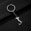 Stainless Steel Ethnic Keychain Pendant for Men & Women - Italian Drip Oil Finish, Versatile Accessory.