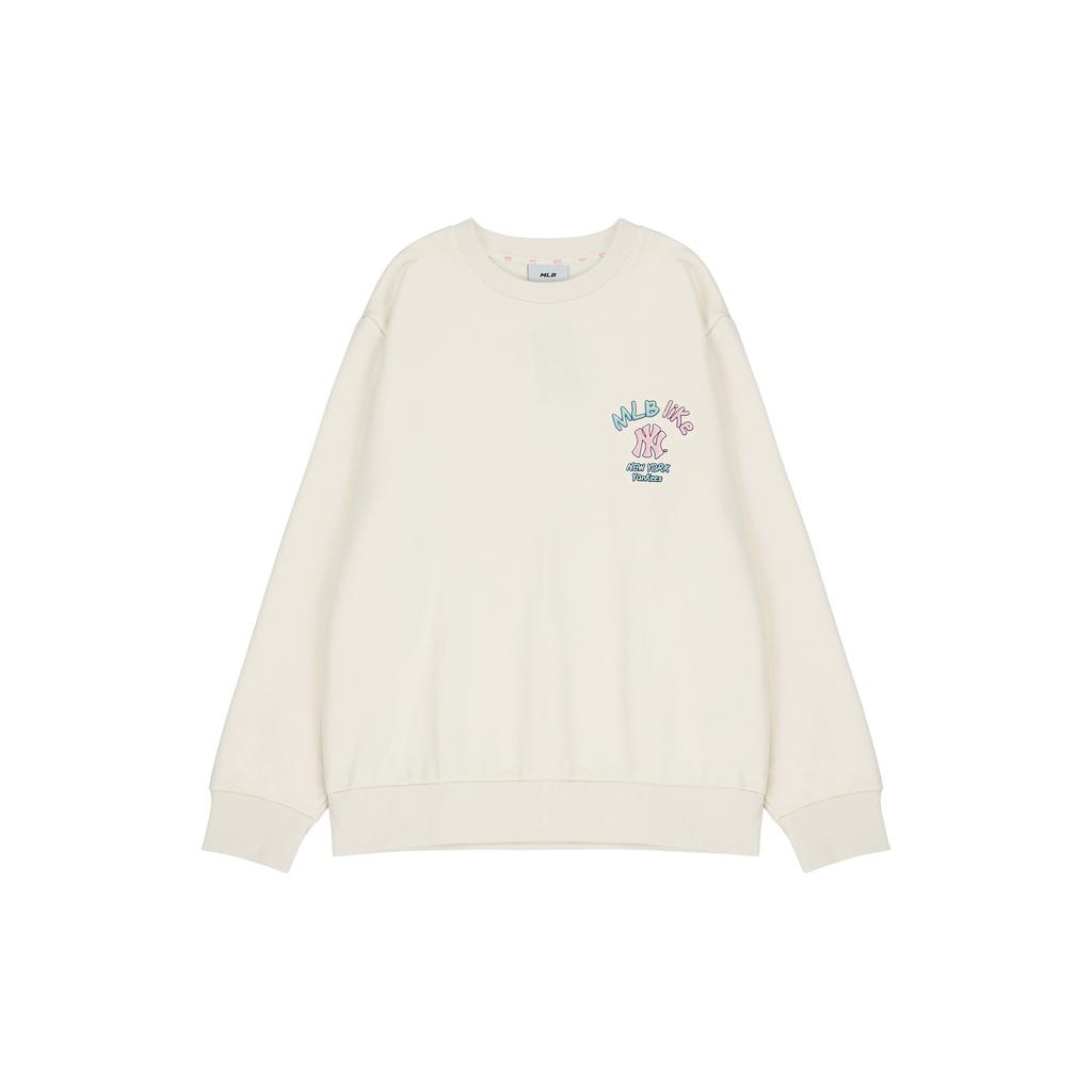 MLB New York Yankees Crewneck Fleece Pullover Sweatshirt Unisex Sweatshirt Cream 3AMTL5116-50CRS
