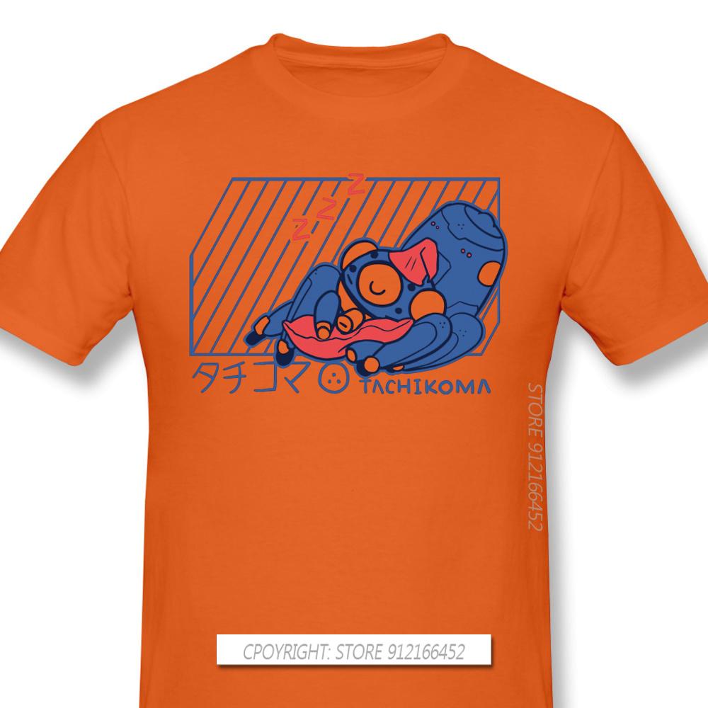 Customization Clothes Ghost In The Shell Technology Ai Anime T-Shirts TACHIKOMA Fashion For Men