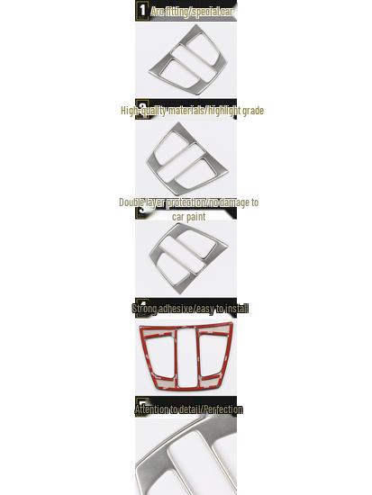 Front Row Reading Light Decorative Frame & Console Cover for 16 X1 - Stainless Steel Accessories