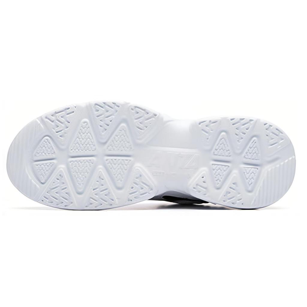 Anta Classic Cushioning Slip Resistant Low top Chunky Sneakers Men's White Black 91938862-1