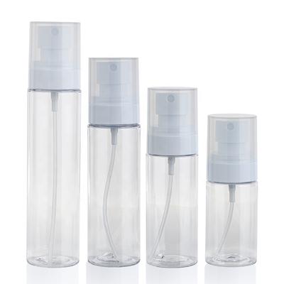 Pet Transparent Plastic Body Mist Spray Cans 45Ml 60Ml 80Ml 100Ml 5Ml Plastic Mini Perfume Spray Bottle