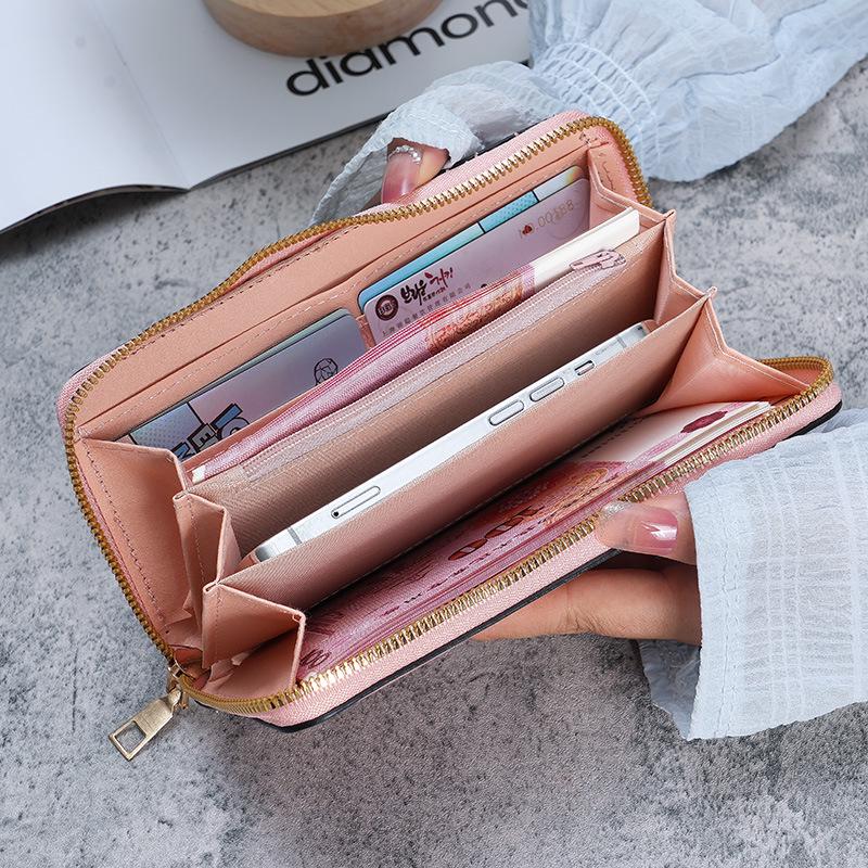 2023 Women's Long Handheld Wallet - Korean Style Multifunctional Card Holder, Phone Bag, & Coin Purse