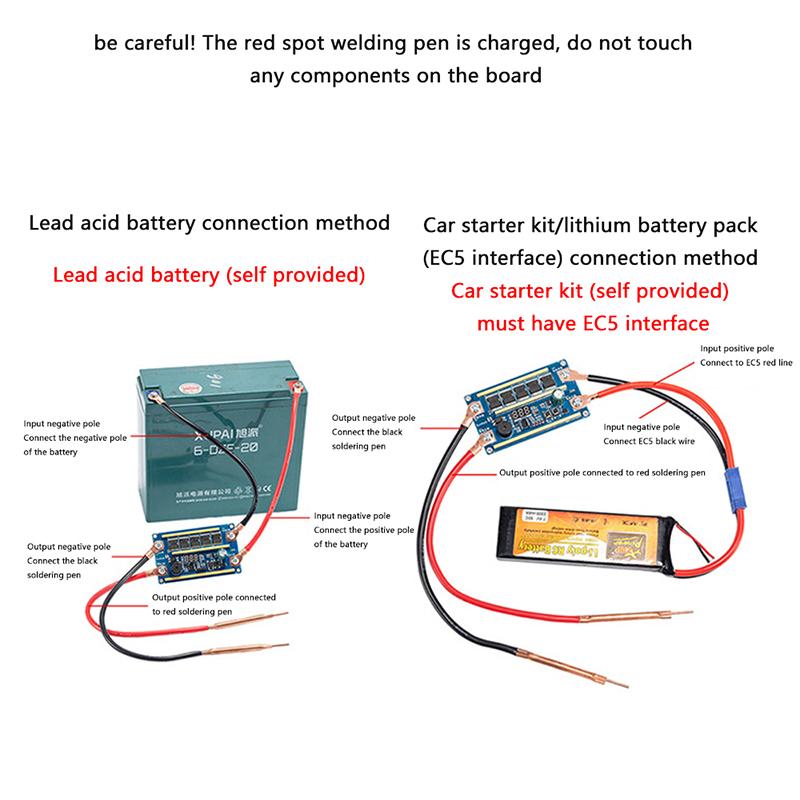 Spot Welder 12V 18650 Lithium Battery Energy Storage Spot Welding Machine Pcb Circuit Board Portable Soldering Equipment Diy Kit