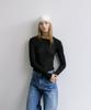 MAIS Wool Tencel Round Neck Tee / Black