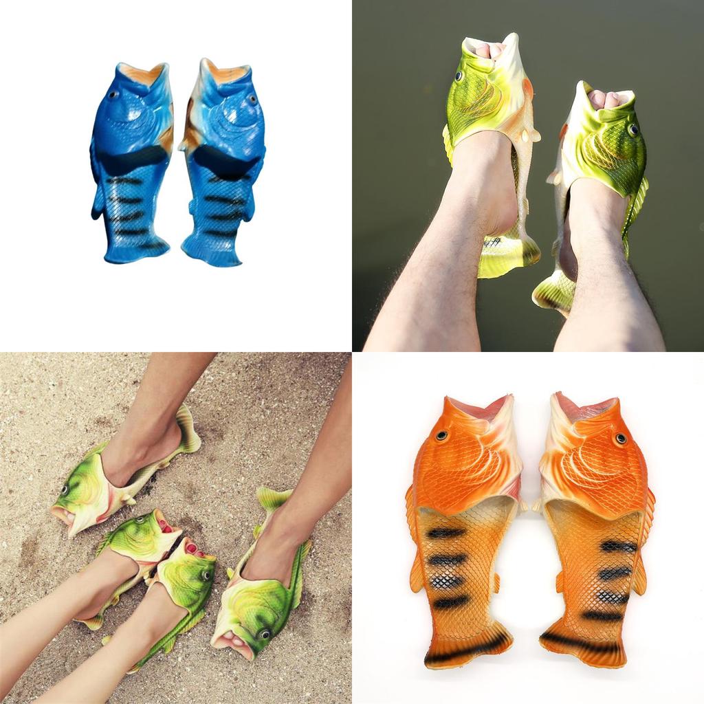 Leuke En Funky Vis Pantoffelsandalen Voor Volwassenen En Kinderen