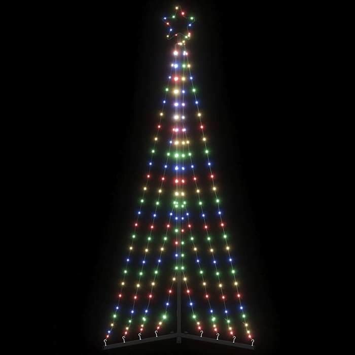 VidaXL LED Christmas Tree 339 Colorful LEDs 187 Cm, Christmas Light, LED Christmas Light, Outdoor Christmas Light, 4016431