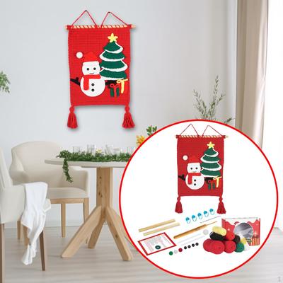 Christmas Crochet Kits for Beginners Craft Set DIY Doll Fireplaces