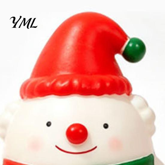Hand Therapy Exercisers Christmas Snowman Squeeze Toy, Stress Relief Cute Fidget Sensory Toys Figurine, Stocking Stuffer Party Favor, Gift for