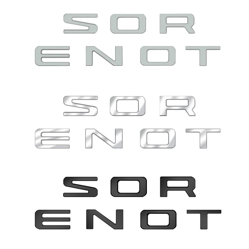 For KIA SORENTO Car Styling Letter Emblem Rear Trunk Body Front Hood Badge Sticker Accessories Decoration