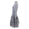 ALAIA [Domestically Authorized] AA9R2153CM626 Crinoline Flare Fine Knit Mini Skater High Neck Dress / dress 38 grayUsed
