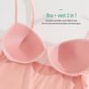 Women's Sexy Deep V Modal Camisole with Fixed Cups and Beautiful Back Design
