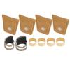 Adjustable Sewing Thimble Brass Sheepskin Fingers Protection Set Handcraft Supplies Accessory