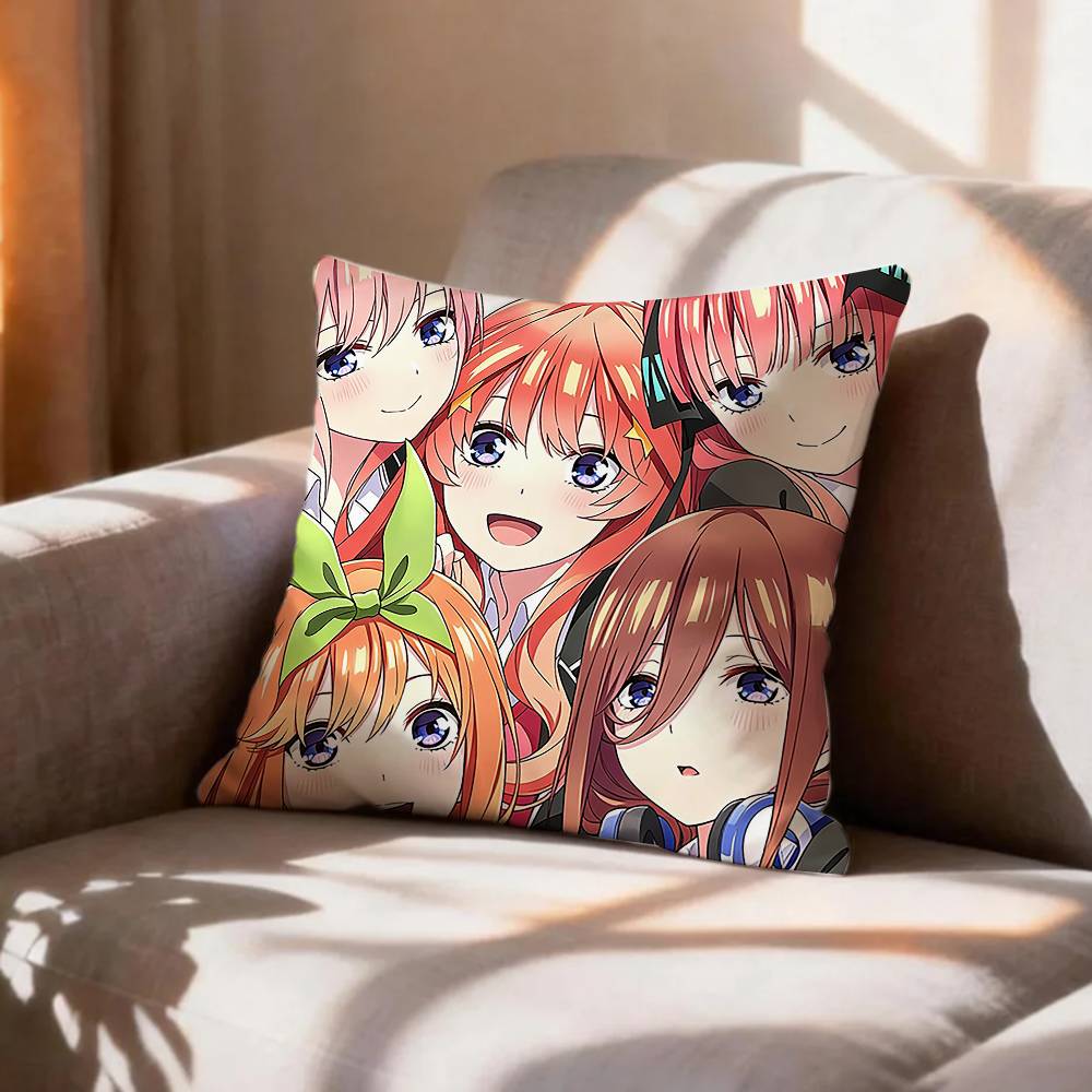 COOL TThe Quintessential Quintuplets Pillow Case Pattern Printed Pillowcase For Living Room Sofa Cushion Cover