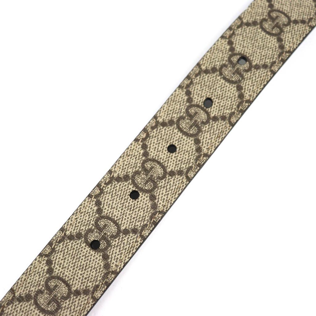 Excellent GUCCI Belt GG Marmont GG Supreme Beige GG Supreme Women 525040 Used