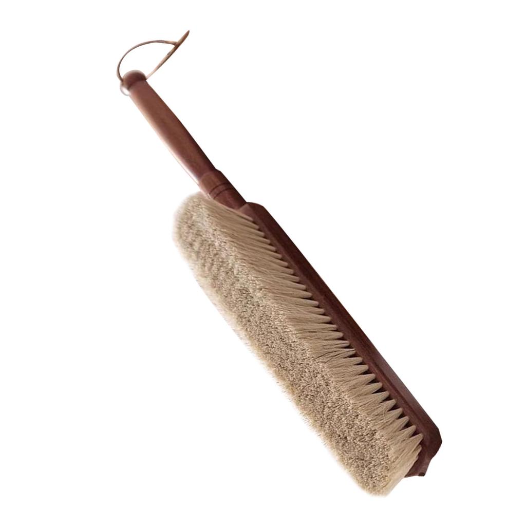 Wooden Dust Brush Soft Dense Hand Broom Brush for Counter Bed Sofa Car Clothes Household Cleaning