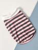 Hot Sale Three-Color Striped Dog Pet T-shirt for Spring Summer Leisure Premium Pet Clothes