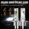 H4 LED Super Bright Headlights Bulb 3000000LM  Wireless Plug And Play Led Light for Car 6000K Spotlight Automobile Diode Lamp