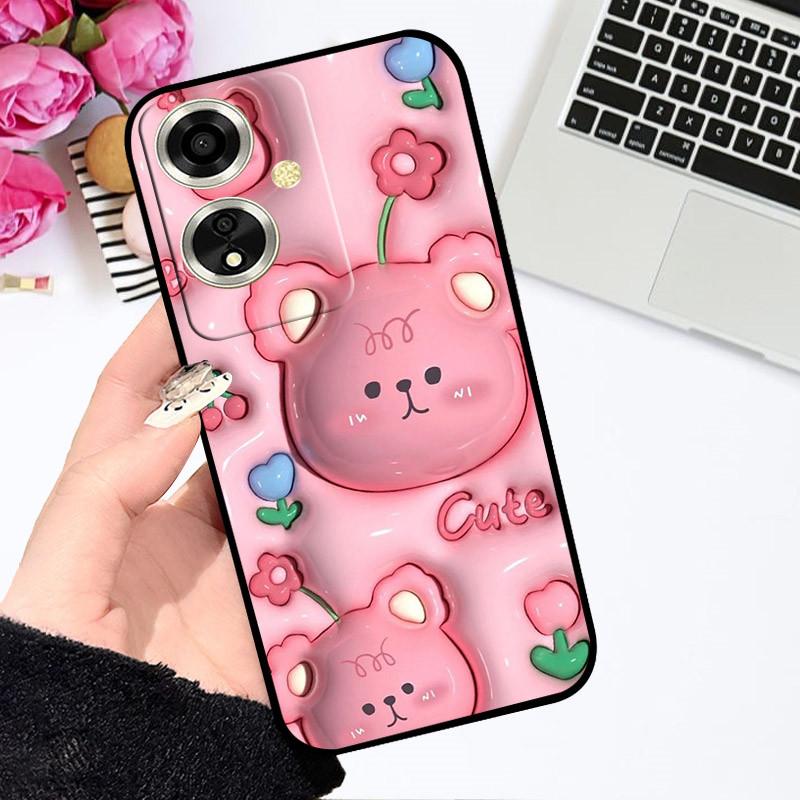 For OPPO A79 5G Case For OPPO A79 Cover Funda Coque Flower Painted Cartoon Silicone Soft TPU Phone Bumper For OPPO A79 5G Covers