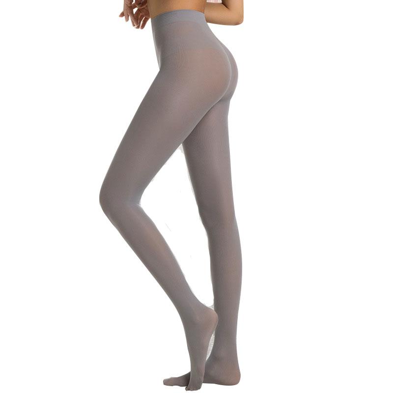 40D Coffee Brown S M L Xl Yoga Practice Pantyhose Women Thicken Ultra Shimmery Stretch Wrap Feet Silk Shaping Stockings Tights L
