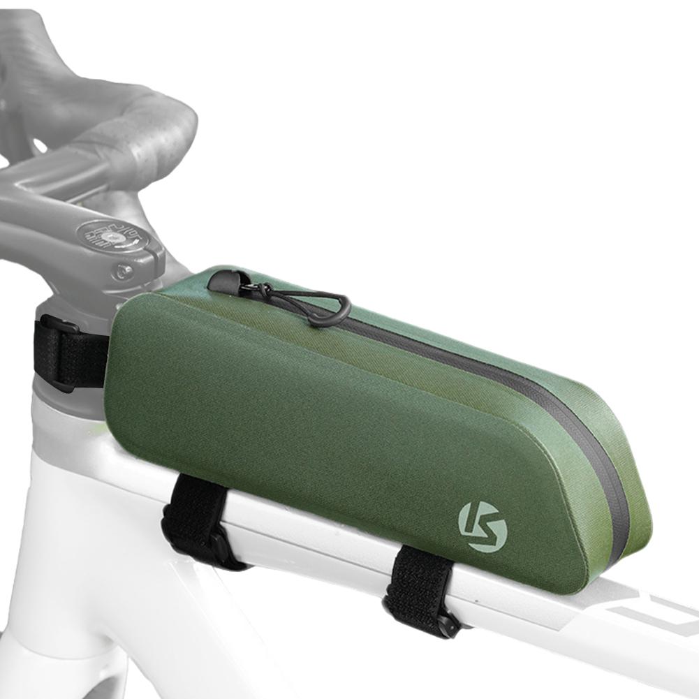 Bike Top Tube Bag Waterproof Bike Front Frame Bag Reflective Top Tube Riding Bag Cycling Accessories Pouch for Night Riding