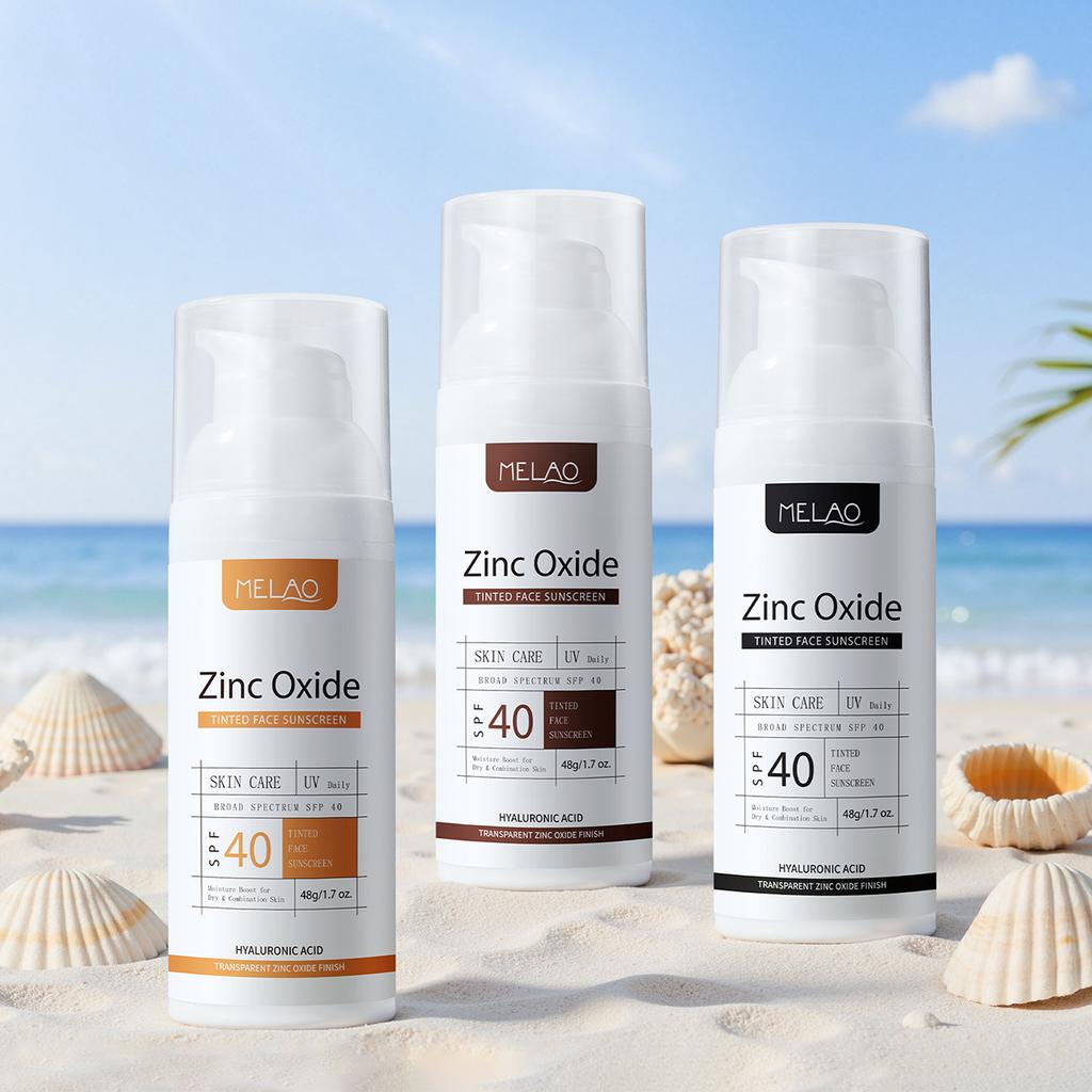 Tinted Sunscreen Moisturizer Zinc Oxide Protection Deep Hydration Natural Glow SPF30 60ml