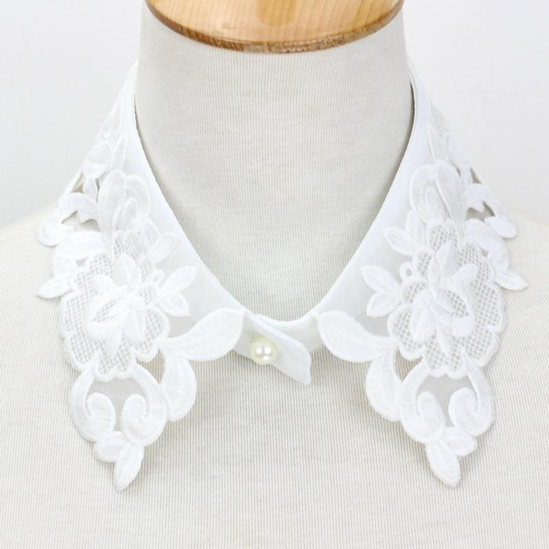 Perfekte Übereinstimmung Perlen Damen Falscher Kragen Hemd Spitze Abnehmbarer Kragen Für Damen Fake Kragen Abnehmbar Kleidung Accessoires Nep Kragen Halsband