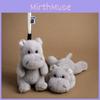 Cartoon Hippo Stuffed Toy Pendant With Pp Cotton Filling For Birthday Present