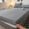 Cotton Fitted Sheet with Elastic Band Non Slip Adjustable Mattress Cover Suitable for King Size Bed Bedding Sheets for Bed