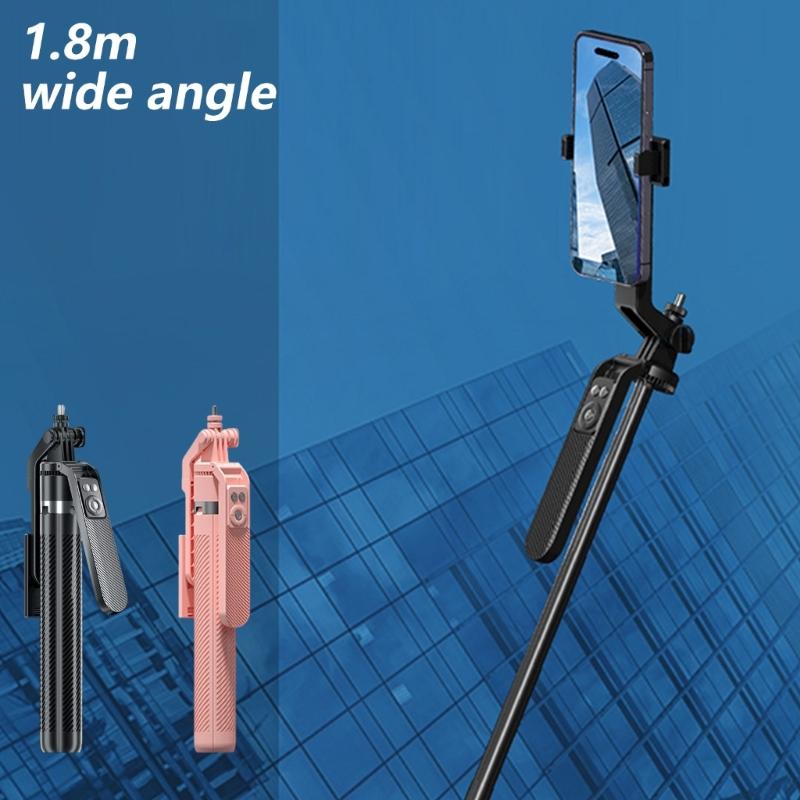 Aluminum Phone Tripod with Bluetooth-compatible Control Extendable 1.8m Height for Content Creators