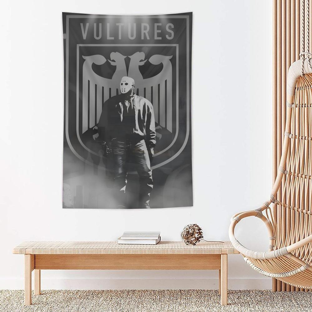 Rapper Singer KKanye West Tapestry For Bedroom Living Room Outdoor Wall Decor Simple Stylish Art Piece Vertical Design