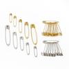 50pcs/bag Gold Silver Stainless Steel Safety Pins DIY Rustproof Buckle Pin Metal Brooch Badge