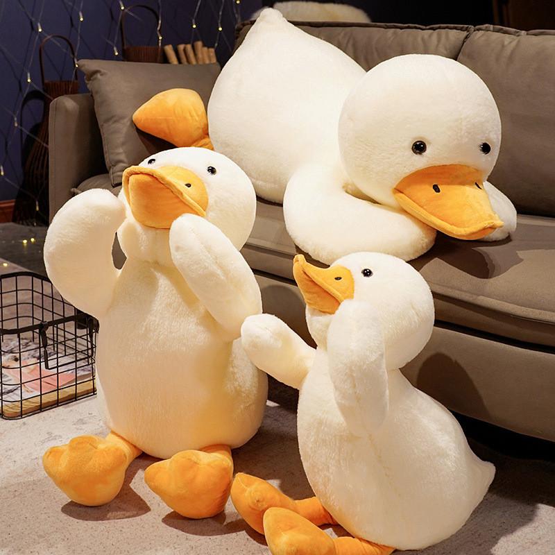 Plush Duck Lying Toy Cartoon Animal Stuffed Doll Decoration Kids Birthday Gift