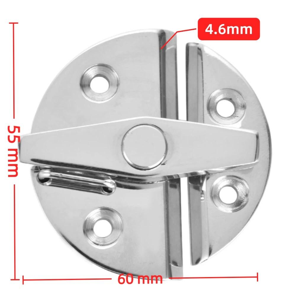 55mm Diameter Boat Door Twist Lock Latch Marine Grade Round Button Design Marine Hatch Catch Latch 316 Stainless Steel