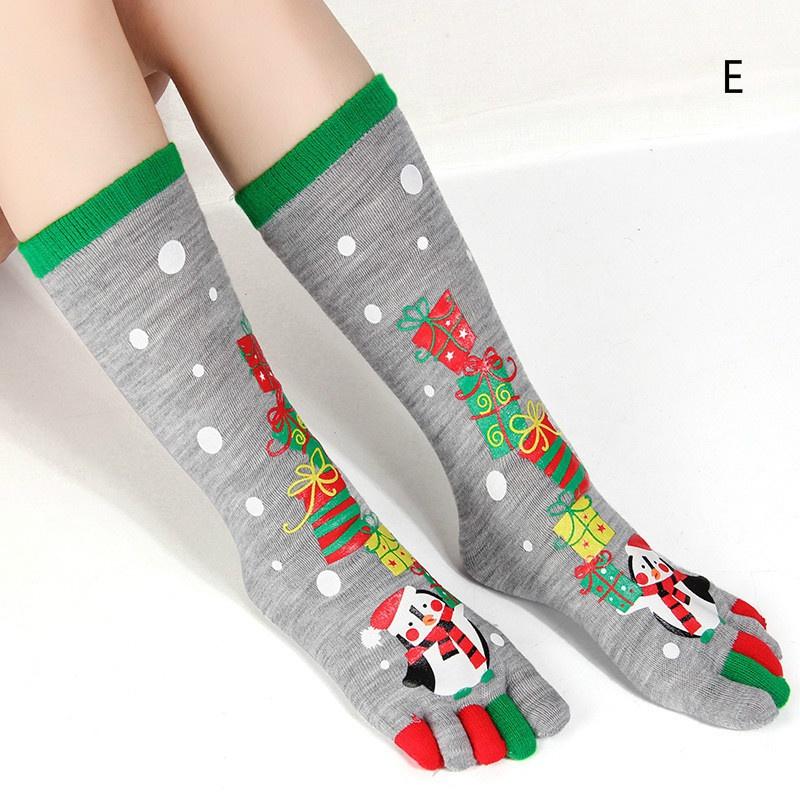 Christmas Five Finger Socks Christmas Decorations for Home Xmas Gifts Cristmas Decoration New Year Harajuku Socks