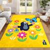 Cartoon Mole Carpet Door Mat for Living Room or Bedroom Protective Mat Under Chair Office Decoration Christmas Gift Birthday Present