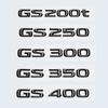 Pro Lexus GS200t GS250 GS300 GS350 GS430 GS460 GS450h HYBRID Logo zadního kufru Lesklá černá Znak ABS Dopis o modernizaci