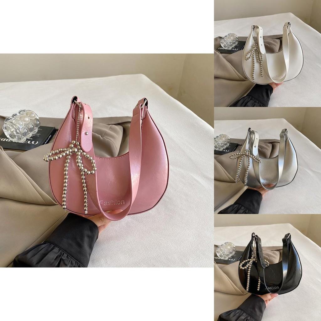 Modern Pu Material Crescent Bag For Women With Unique Design And Ample Storage