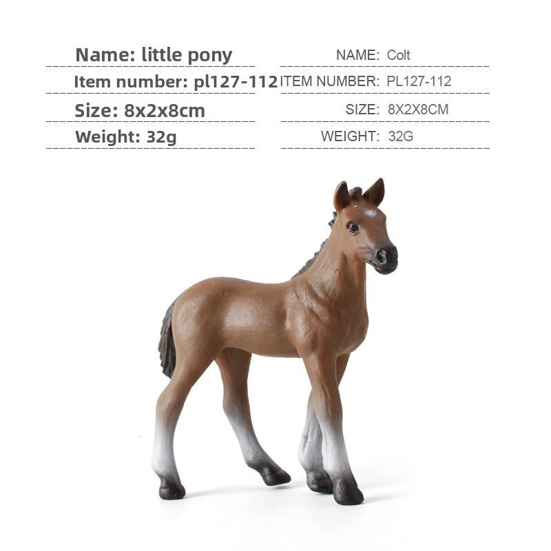 Horse Animal Figurine Set Pvc Durable Realistic Collectible Decoration For Kids And Gift Purposes